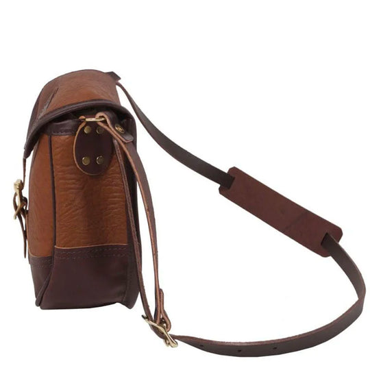Bison Leather Medium Shell Purse Side Strap