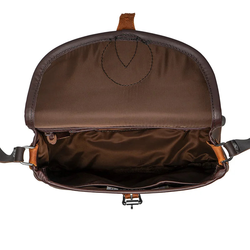 Heritage Leather Medium Shell Purse Interior