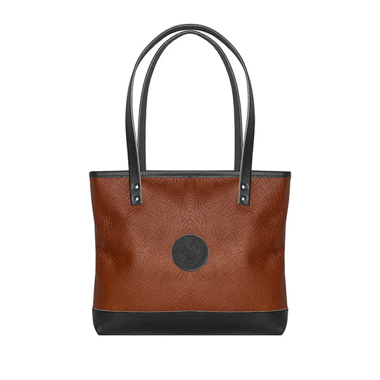 Bison Leather Lakewalk Tote in Black Trim