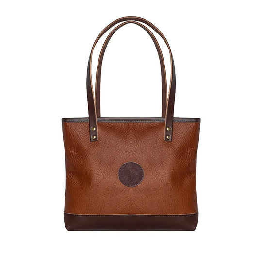 Bison Leather Lakewalk Tote in Brown Trim