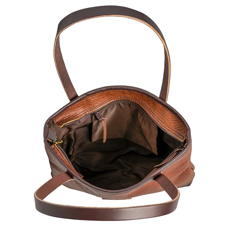 Bison Leather Lakewalk Tote Inside