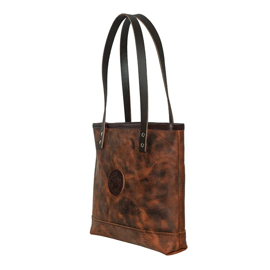 Heritage Leather Lakewalk Tote Side Angle