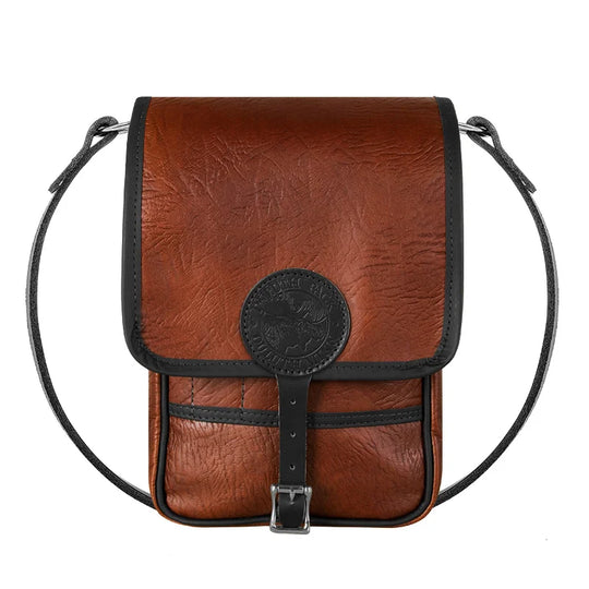 Bison Leather Haversack in Black Trim