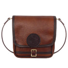 Bison Leather Mini Haversack in Brown Trim