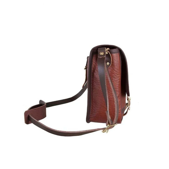 Bison Leather Mini Haversack Side View