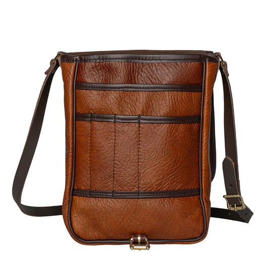Bison Leather Haversack Pockets