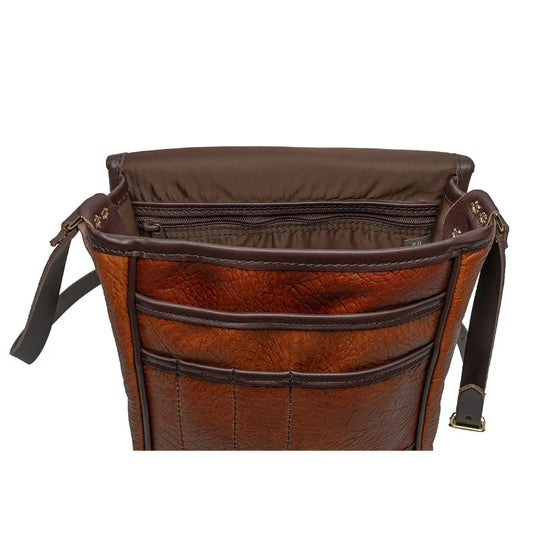 Bison Leather Haversack Open