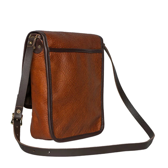 Bison Leather Haversack Back Angle