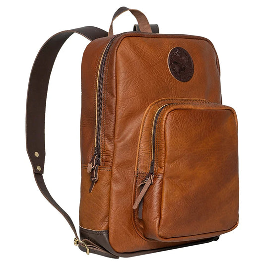 Bison Leather Large Standard Backpack Side Angle