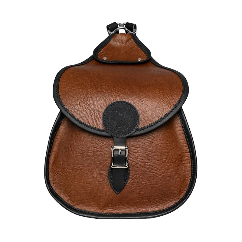 Bison Leather Lady Slipper in Black Trim