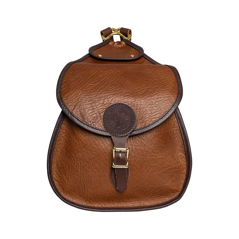 Bison Leather Lady Slipper in Brown Trim