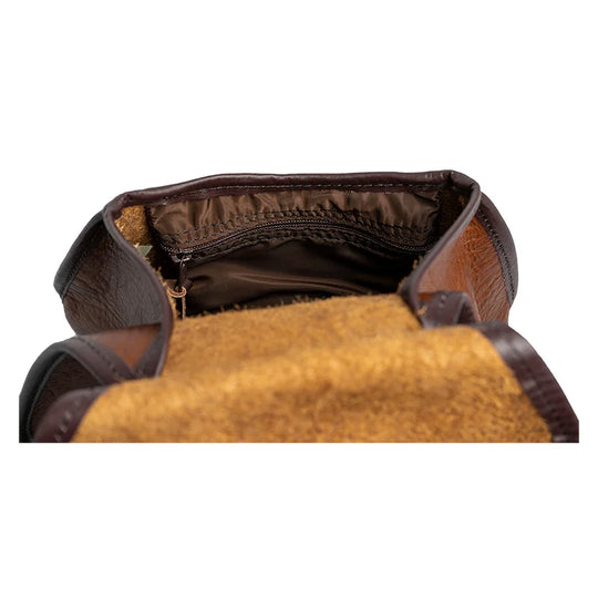 Bison Leather Lady Slipper Inside Pocket