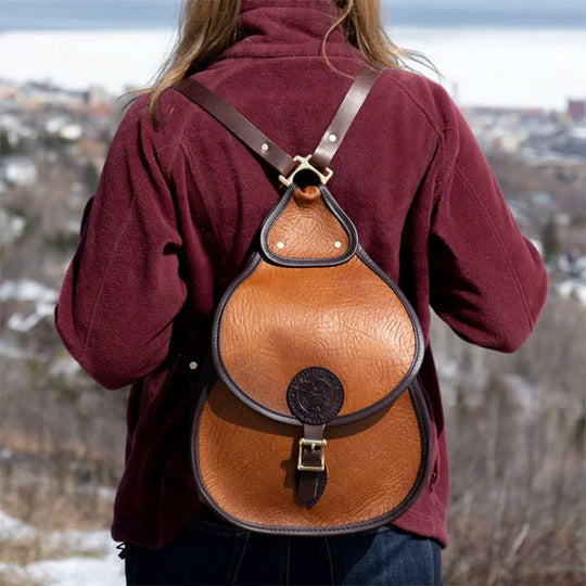 Bison Leather Lady Slipper on Model