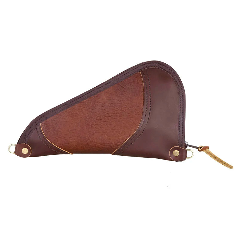 Bison Leather Mini Pistol Rug Back