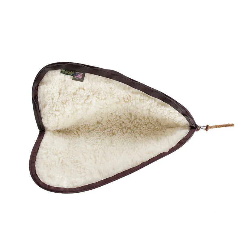 Bison Leather Mini Pistol Rug Sherpa Lining