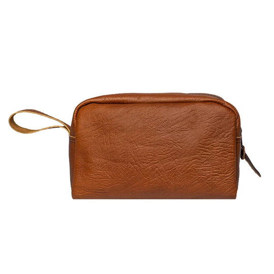 Bison Leather Kit Bag Back