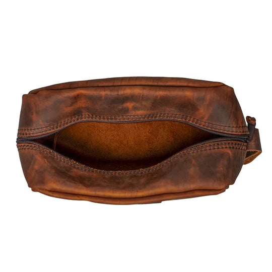 Heritage Leather Kit Bag Inside