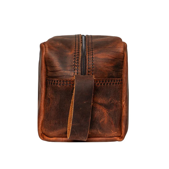 Heritage Leather Kit Bag Side
