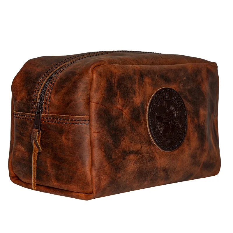 Heritage Leather Kit Bag Side Angle