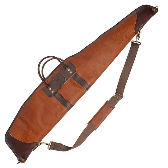 Bison Leather Rifle Case front with a white background