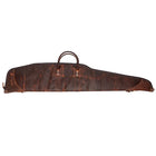 Heritage Leather Rifle Case front view with a white background
