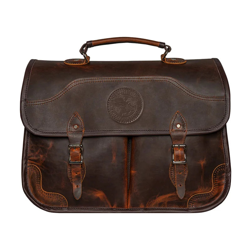 Heritage Leather Executive Briefcase Front