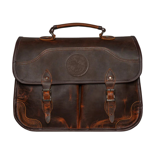 Heritage Leather Executive Briefcase Front
