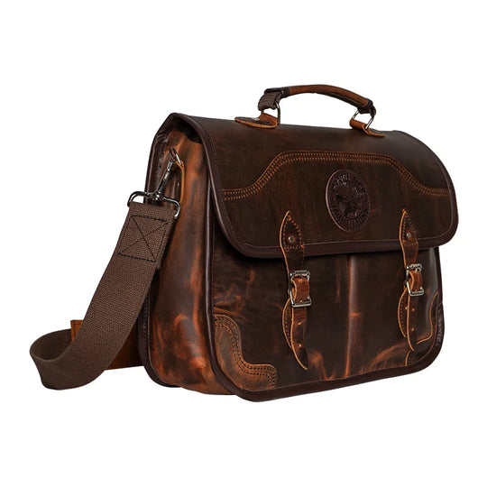 Heritage Leather Executive Briefcase side angle