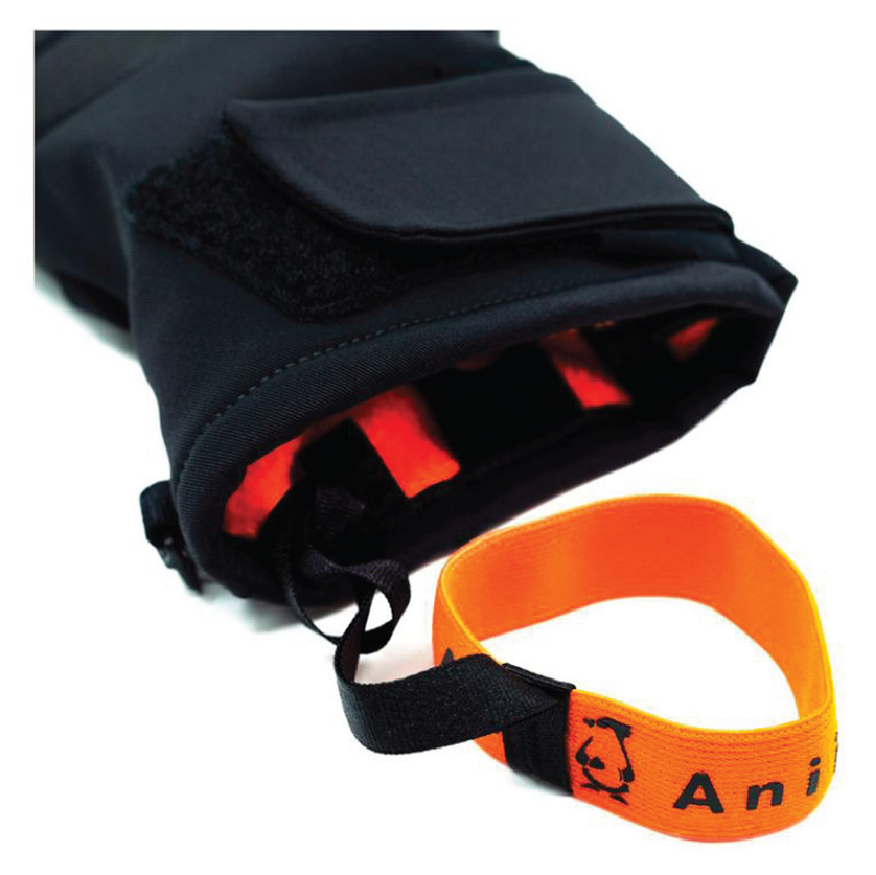 Zoomed in image of the cuff and wrist strap on the Aniiu Viinson Neo Cuff Glove on a white background