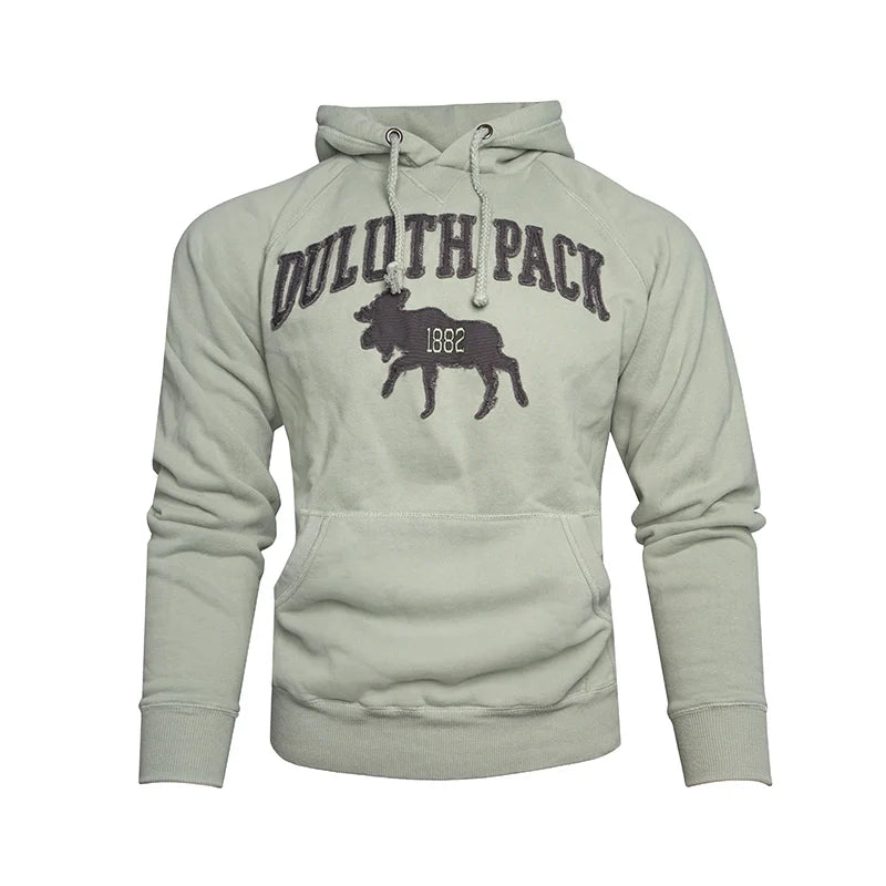 Moose Hoodie Raw Edge Agave