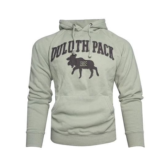 Moose Hoodie Raw Edge Agave