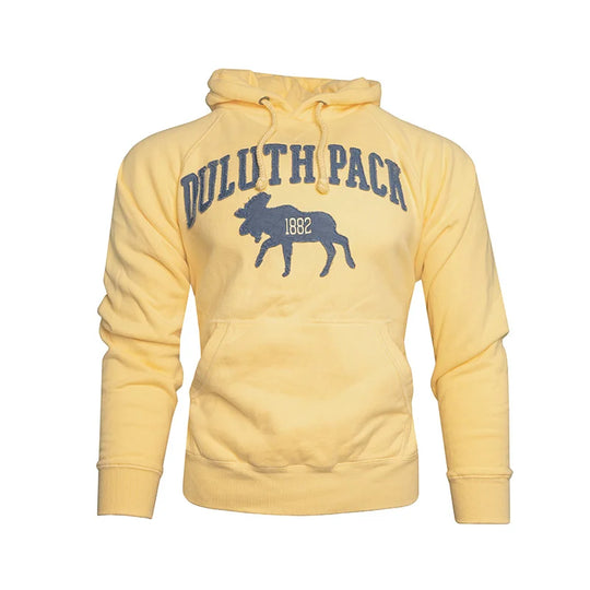 Moose Hoodie Raw Edge Yellow