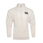 Duluth Pack Quarter Zip White Sunrest Logo