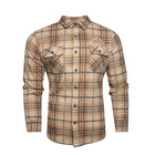 Duluth Pack Fleece Plaid Shirt Natural Color