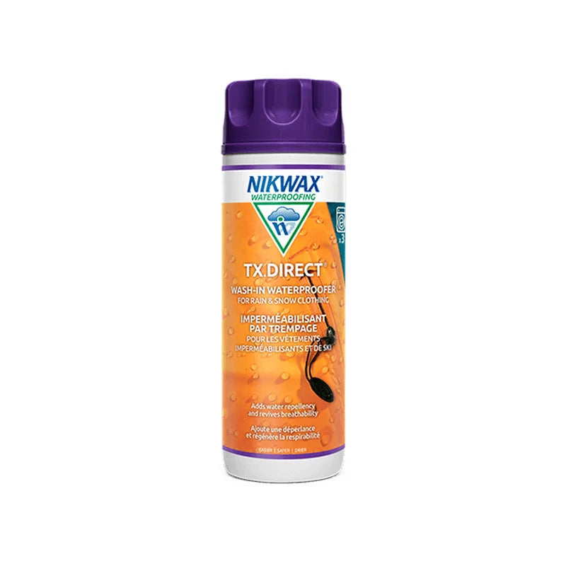 Nikwax TX. Direct Wash-In Water Repellent Treatment - 10 fl. oz for Rain or Snow Clothing