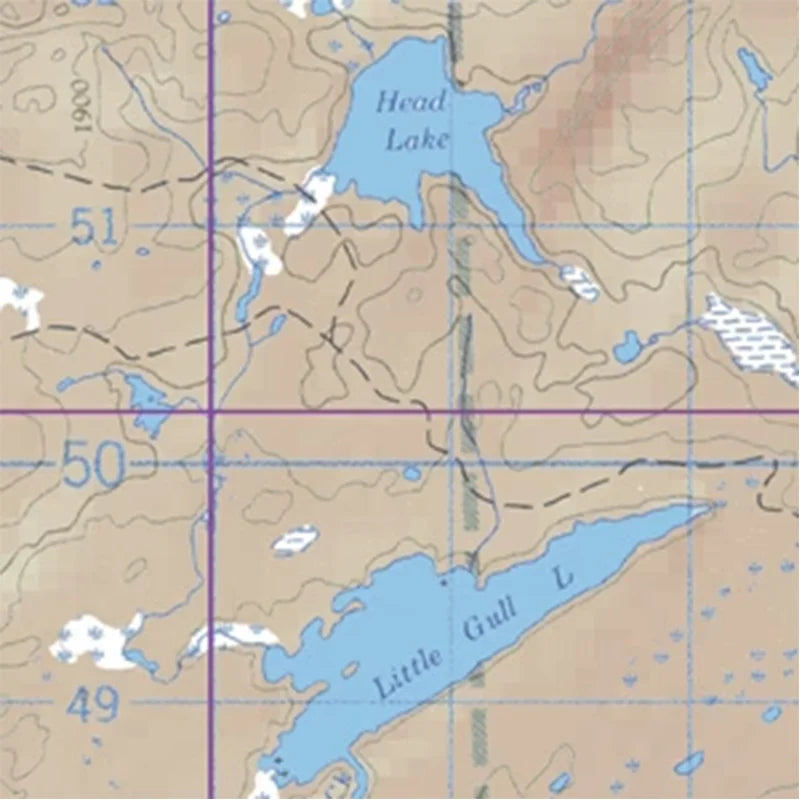 22 - Arrow and Sandstone Lakes for Boundary Waters Canoe Area, Mackenzie Maps