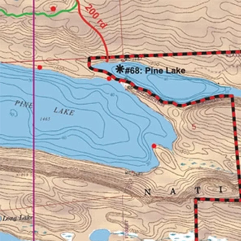 1 - Pine, Greenwood and Mountain Lakes by Mackenzie Maps for the Boundary Waters Canoe Area