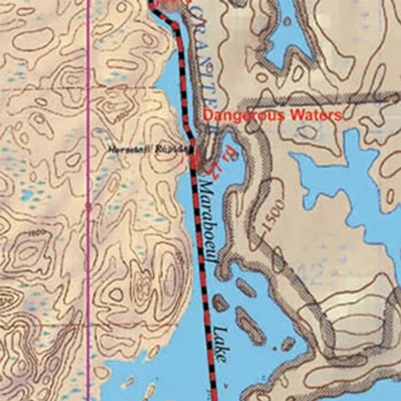 5 - Granite River Route, Magnetic, Gunflint and Northern Light Lakes by Mackenzie Maps for the Boundary Waters Canoe Area