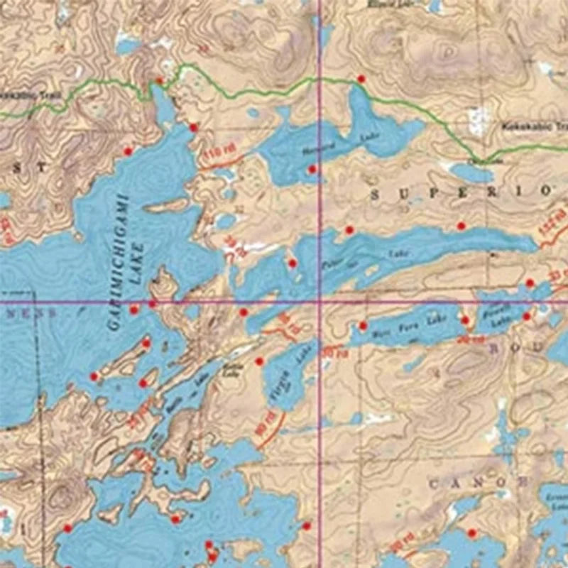7 - Little Saganaga and Tuscarora Lakes by Mackenzie Maps for the Boundary Waters Canoe Area