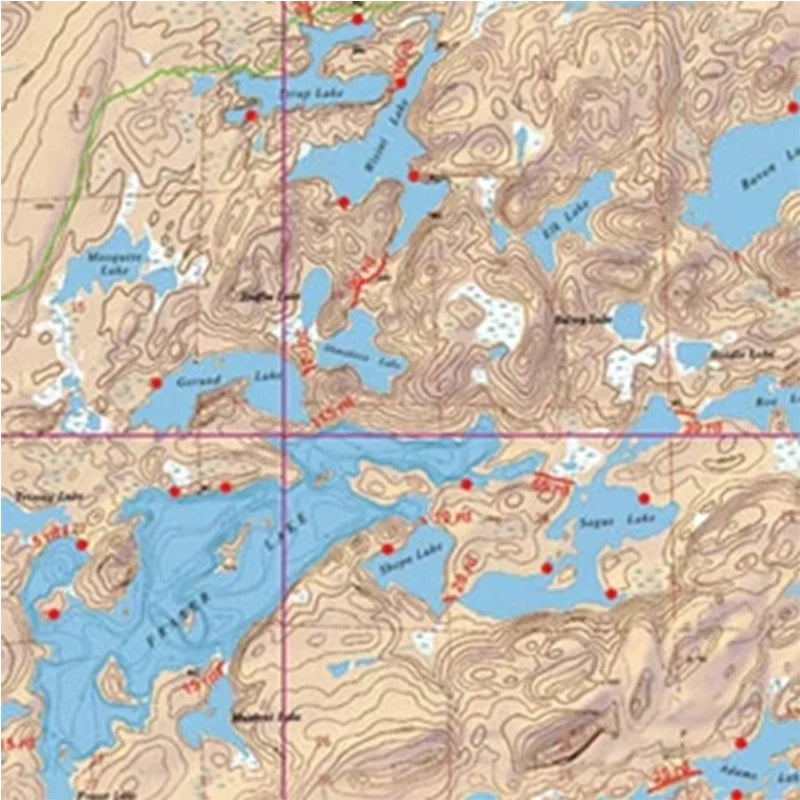 8 - Knife, Kekekabic and Thomas Lakes by Mackenzie Maps for the Boundary Waters Canoe Area