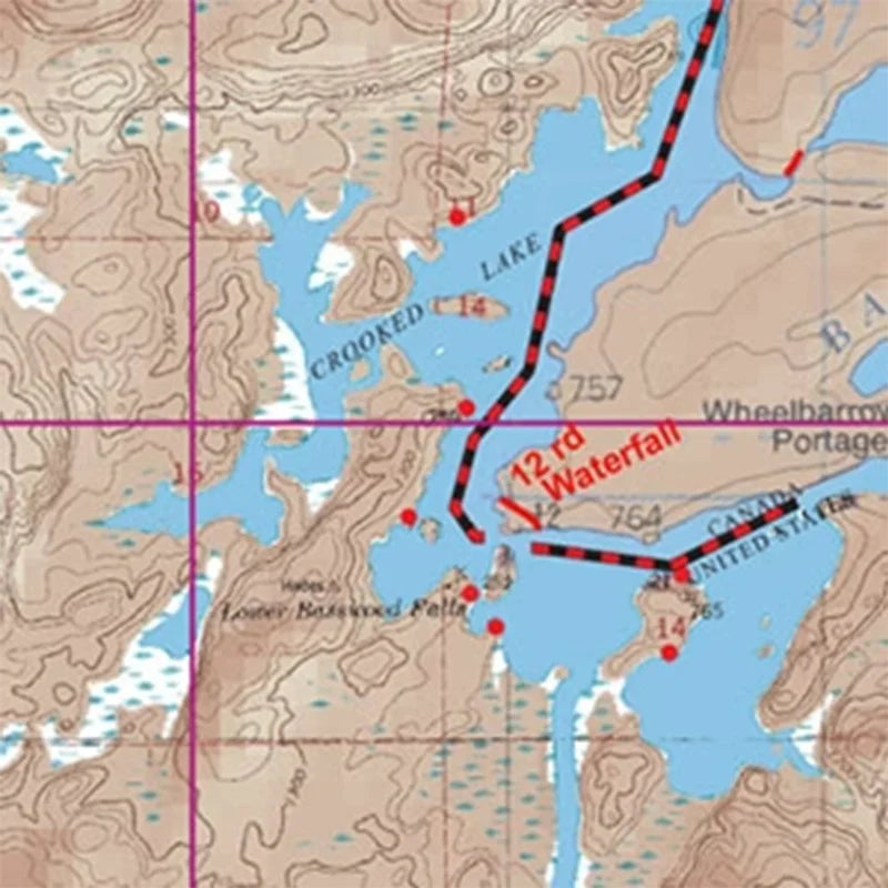 11 - Jackfish Bay, Crooked Lake and Beartrap River by Mackenzie Maps for the Boundary Waters Canoe Area