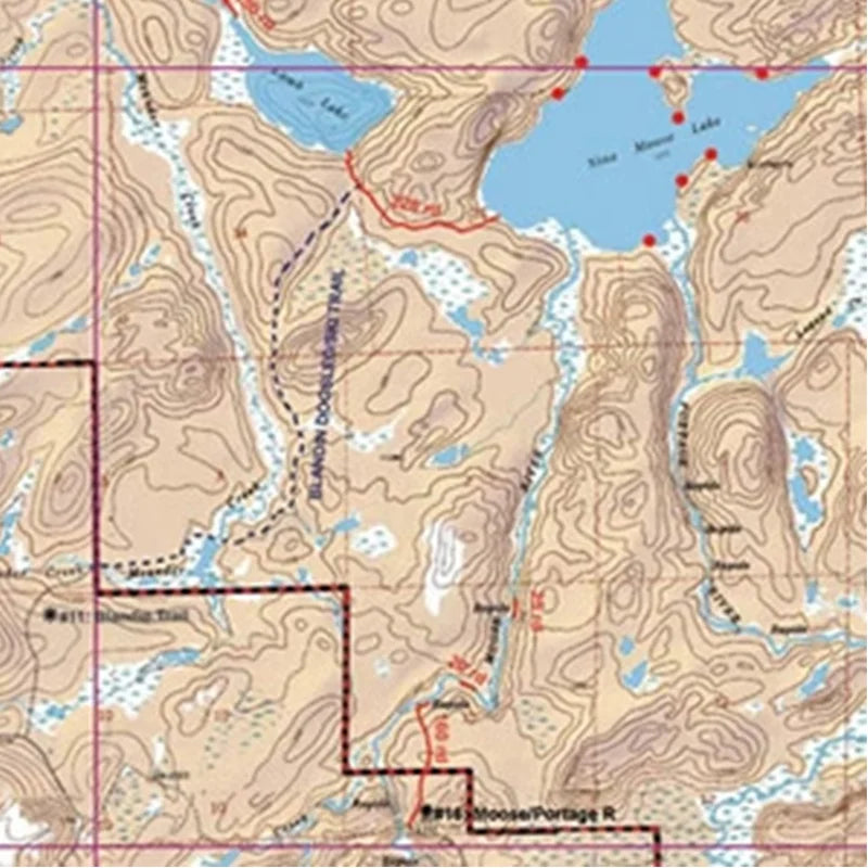 12 - Moose River and Stuart Lake by Mackenzie Maps for the Boundary Waters Canoe Area