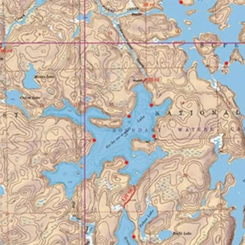 13 - Lac La Croix Lake by Mackenzie Maps for the Boundary Waters Canoe Area