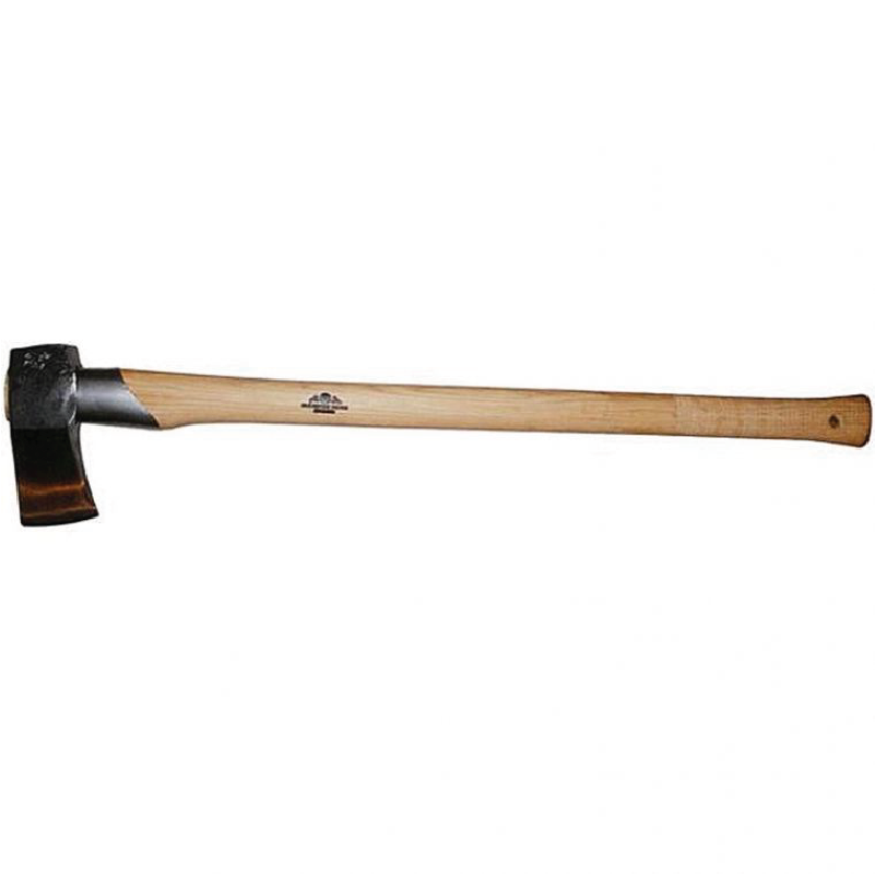Long and Large Splitting Axe on a white background