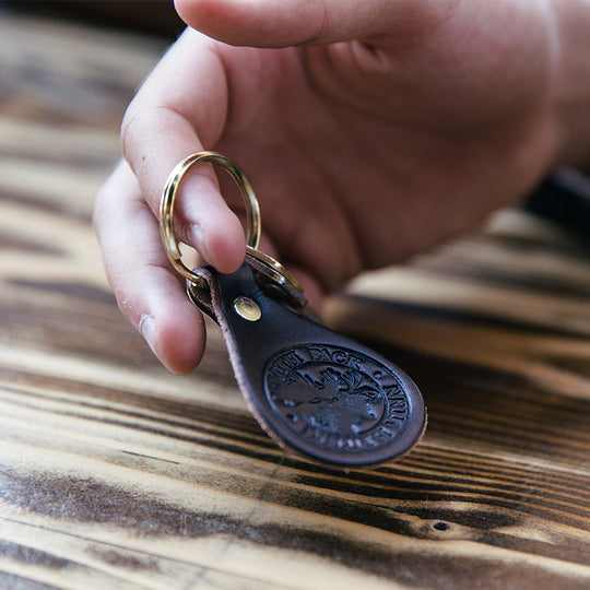 Duluth Pack Key Fob in Black Leather for Keys