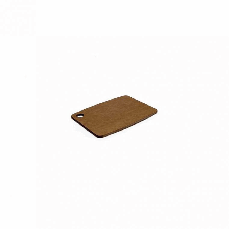 Lightweight 8"x6" Kitchen Cutting Board - Nutmeg on a white background
