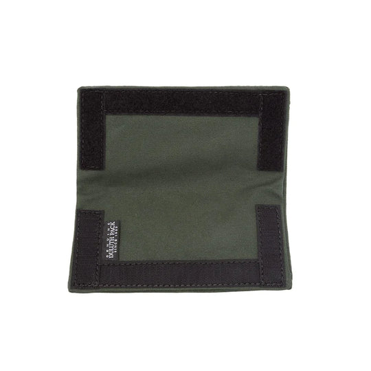 Duluth Pack Lure Locker in olive drab showing the inside