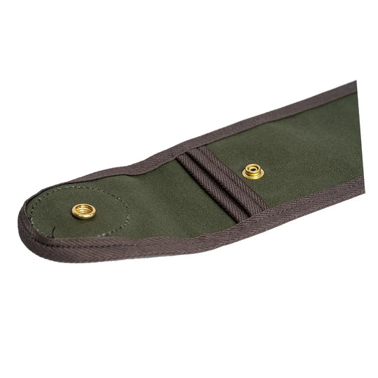 Duluth Pack Folding Saw Case buttons in olive drab
