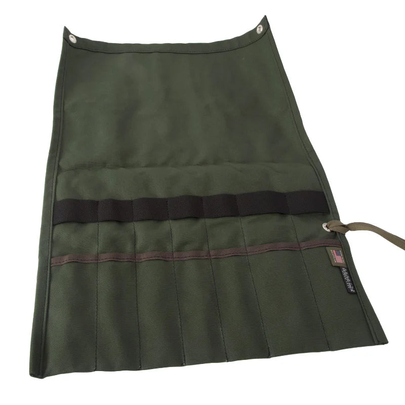 Duluth Pack Utensil Roll in olive drab for camping