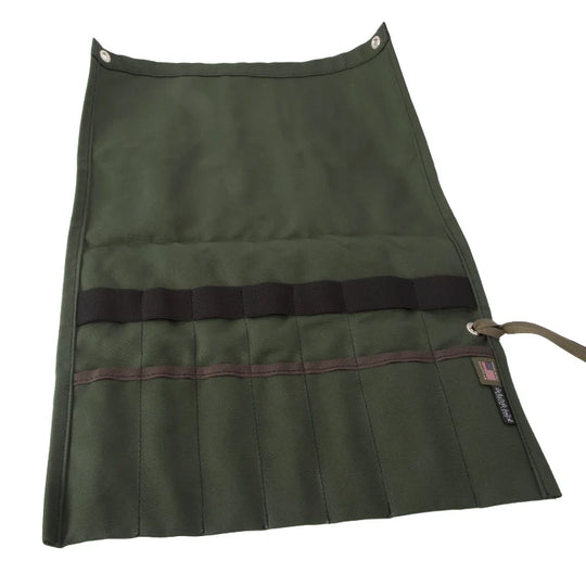 Duluth Pack Utensil Roll in olive drab for camping